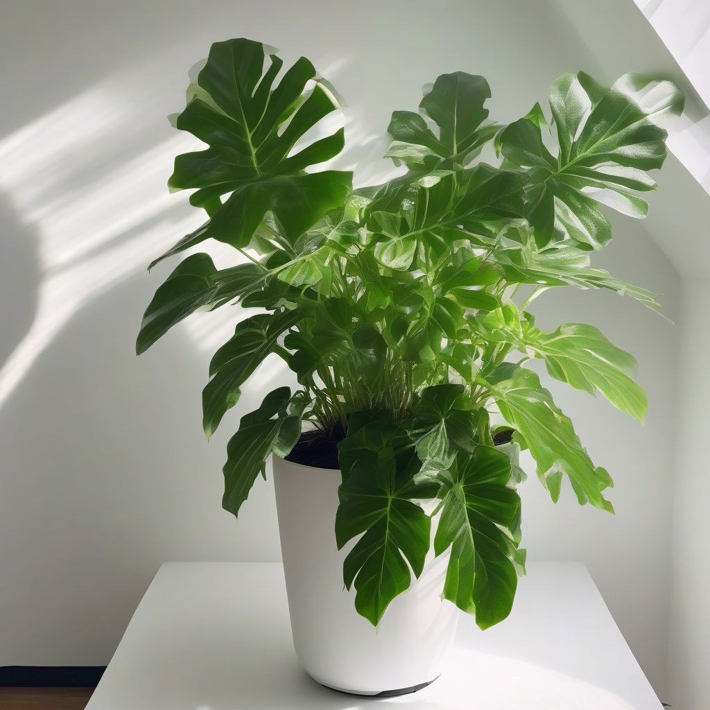 Indoor Plant with Grow Light