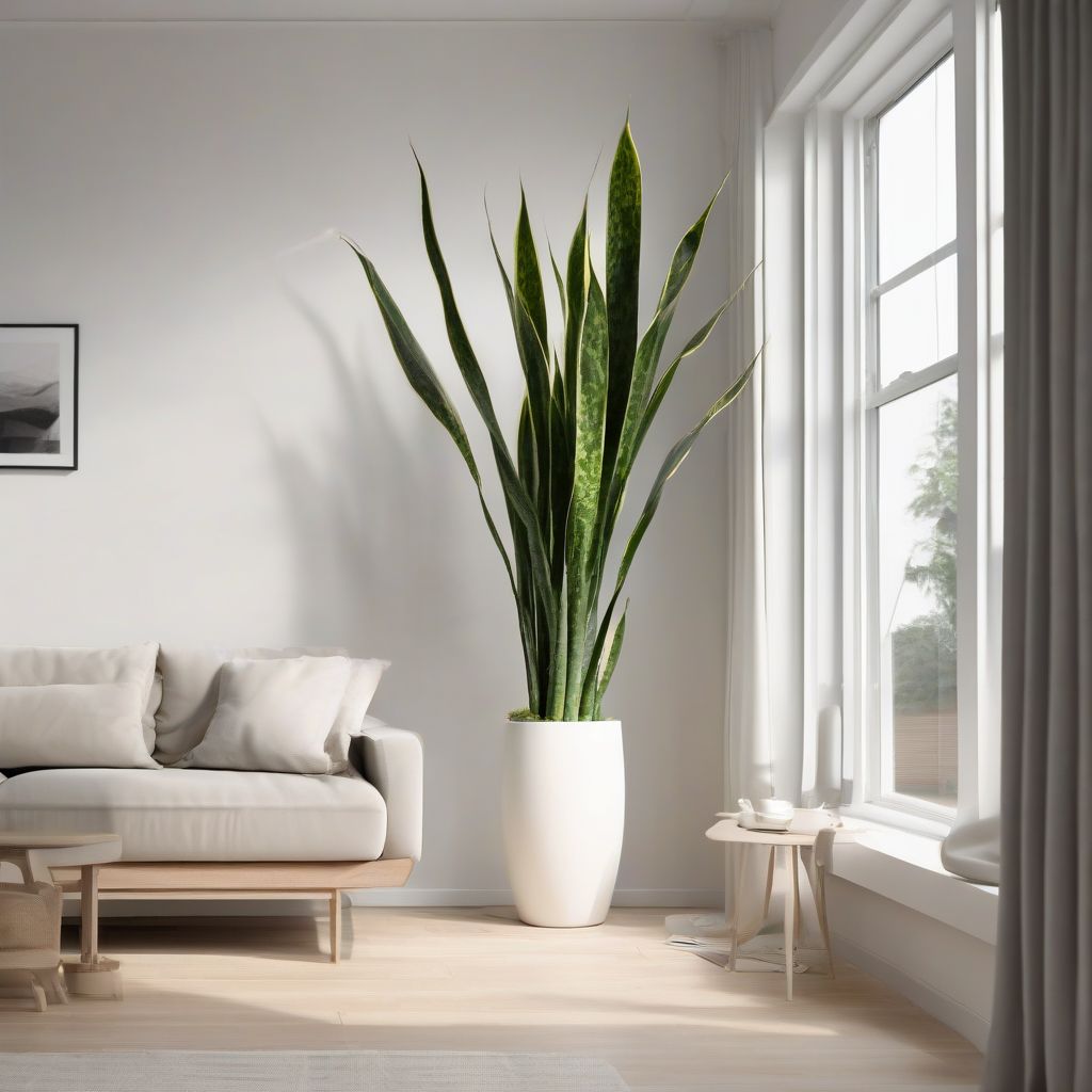 Snake Plant in Modern Living Room