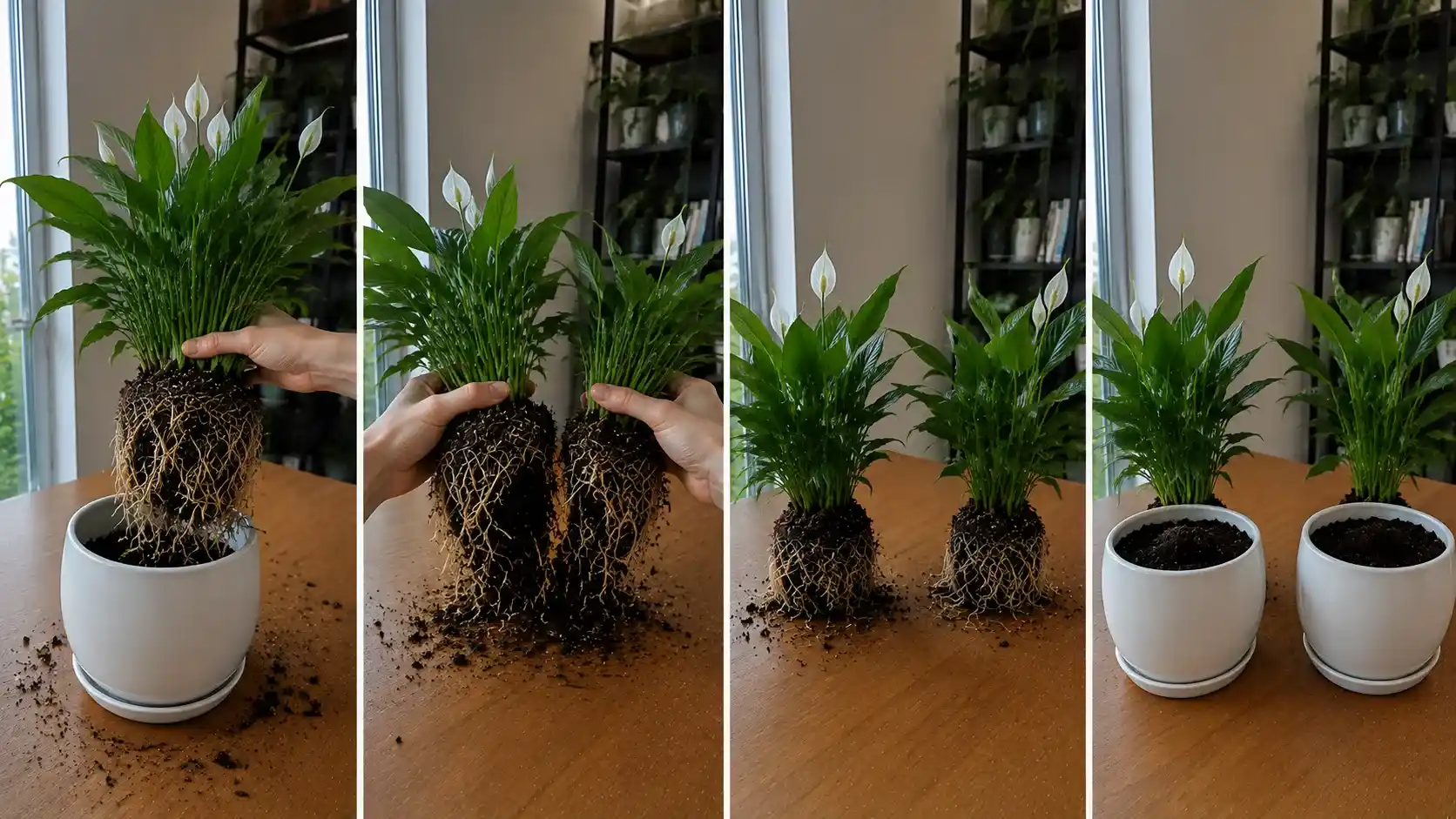 Peace Lily Propagation and Repotting