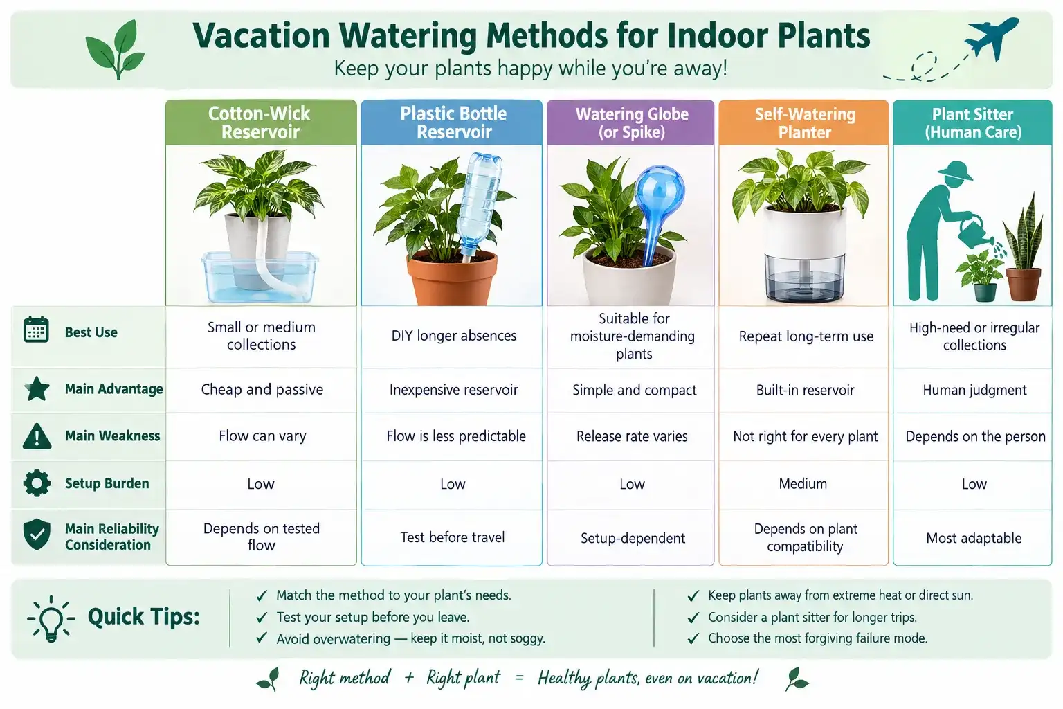 How to Water Indoor Plants While on Vacation
