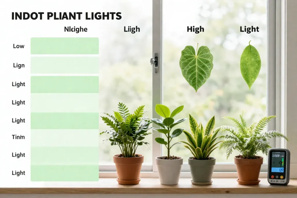 Indoor Plant Light Requirements Chart